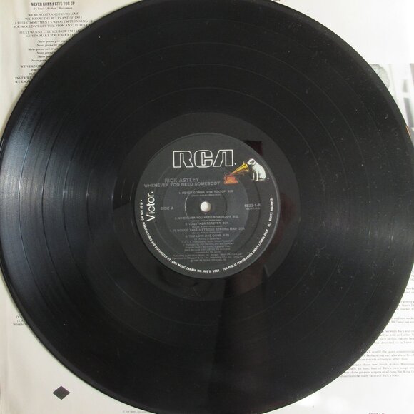 Rick Astley, Whenever You Need Somebody, 80s, Vintage, Vinyl, Album, Music - Picture 2 of 9